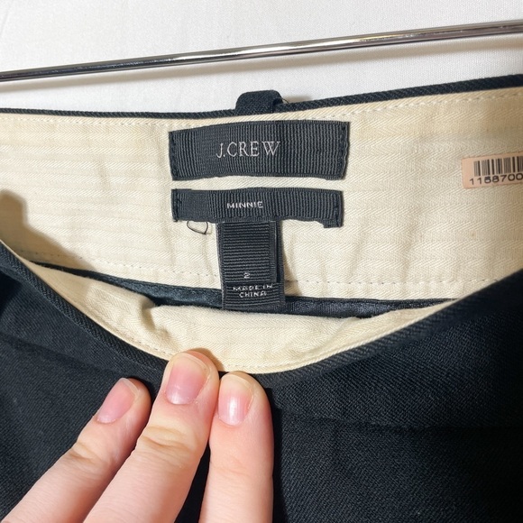 JCREW signature black Minnie style work pants size 2 - Picture 6 of 7